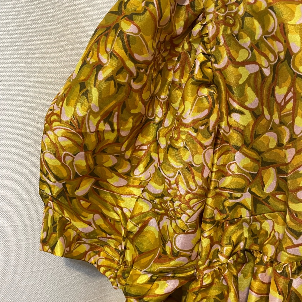 Kika Vargas Women’s Dress Mini 2X or 1x Yellow, Gold - Picture 12 of 16